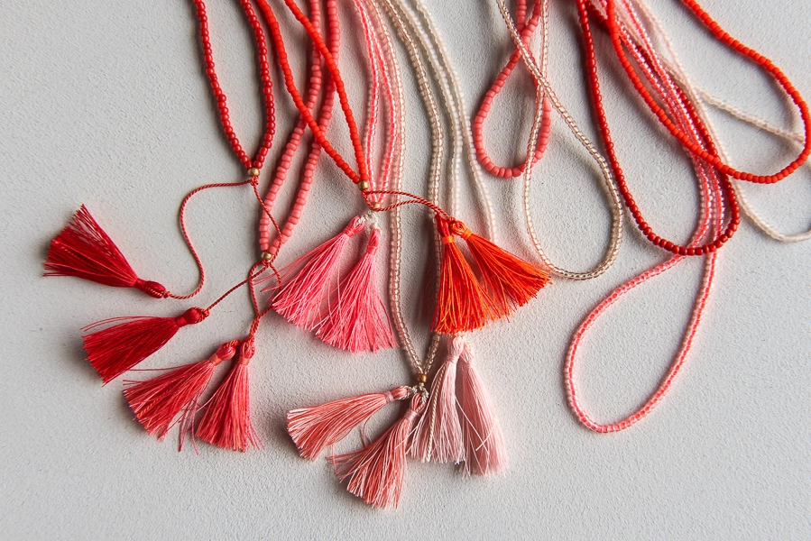 Beads + Tassels Necklaces for Valentine’s Day | Purl Soho