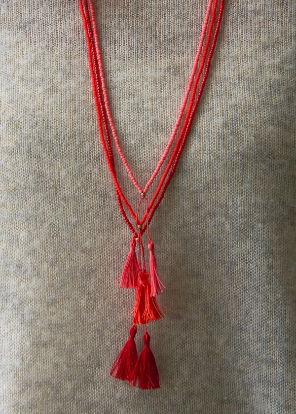 Beads + Tassels Necklaces for Valentine’s Day | Purl Soho