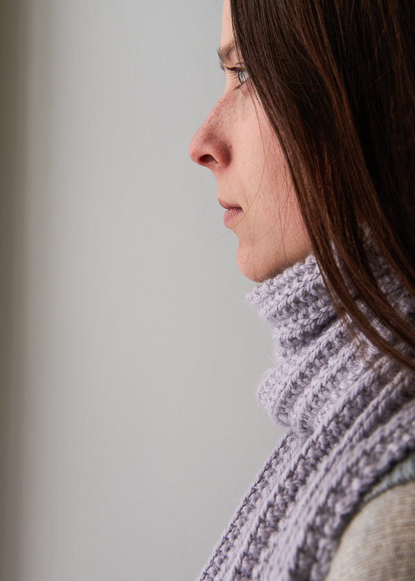 No-Purl Ribbed Scarf, Now in Lavender Opal | Purl Soho