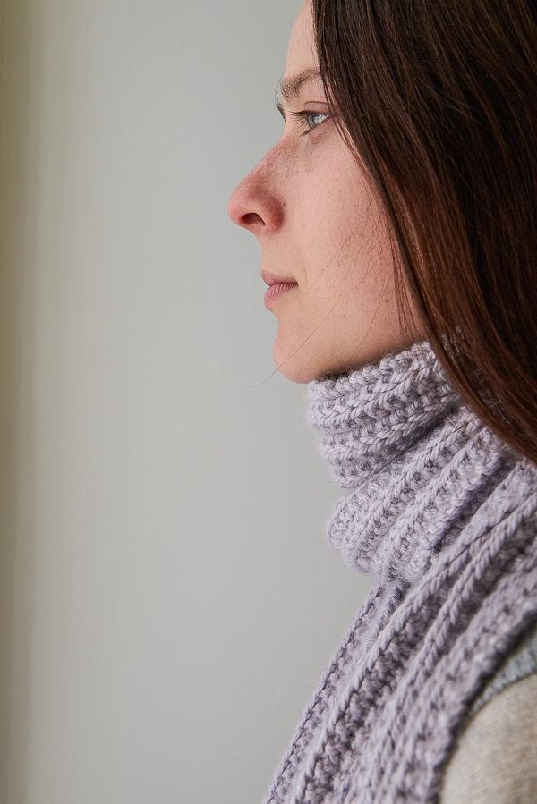 No-Purl Ribbed Scarf, Now in Lavender Opal | Purl Soho