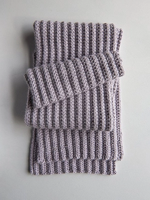 No-Purl Ribbed Scarf, Now in Lavender Opal | Purl Soho