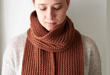 Rick Rack Scarf in Worsted Twist