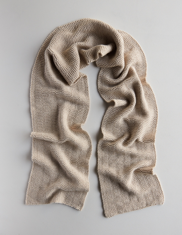 Broken Garter Scarf, Now in Wheat Flour | Purl Soho