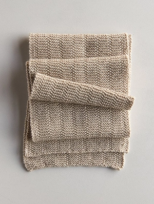 Broken Garter Scarf, Now in Wheat Flour | Purl Soho