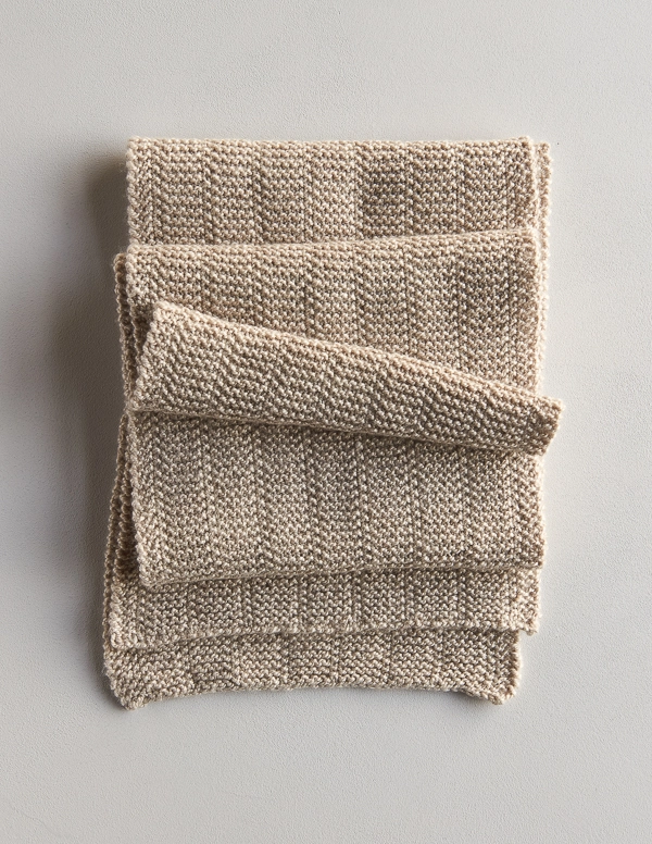 Broken Garter Scarf, Now in Wheat Flour | Purl Soho