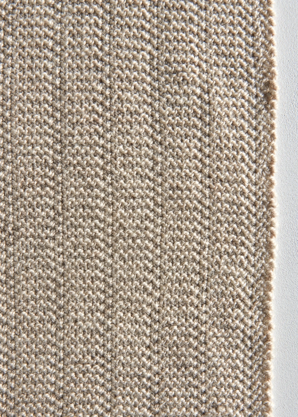 Broken Garter Scarf, Now in Wheat Flour | Purl Soho