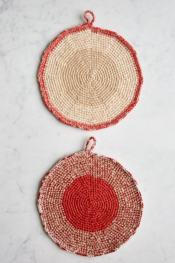 Crocheted Set-of-Three Pot Holders - Purl Soho