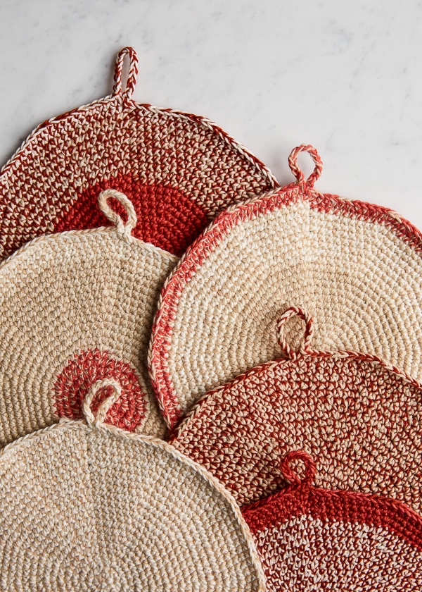 Crocheted Set-of-Three Pot Holders - Purl Soho