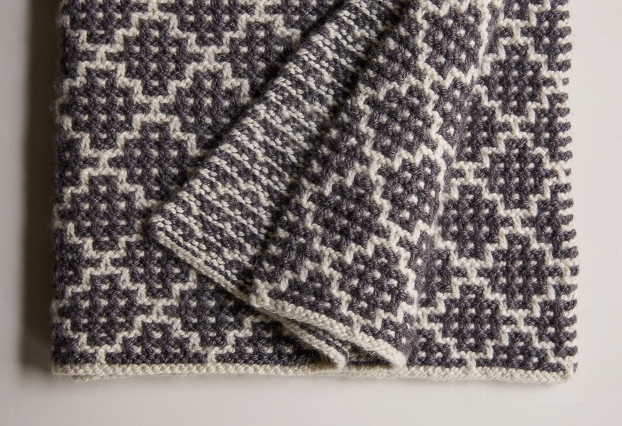 Mosaic Blanket in Trout Brown | Purl Soho