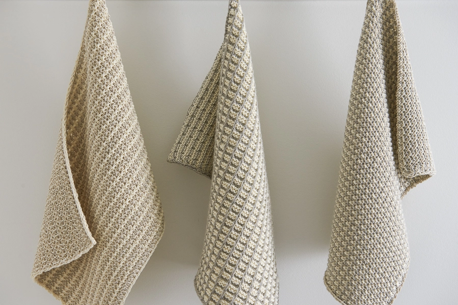 Slip Stitch Dishtowels in Cotton Pure | Purl Soho