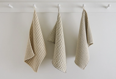 Slip Stitch Dishtowels in Cotton Pure