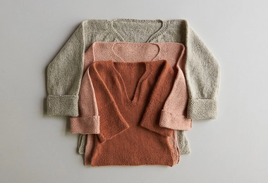 Easy Pullover for Babies, Toddlers + Kids in New Yarns!