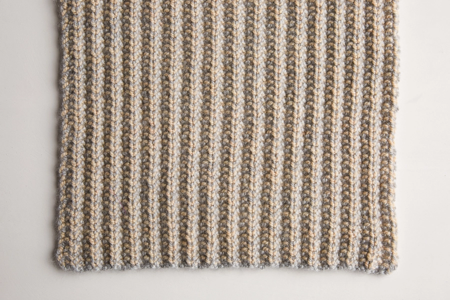 Two-Tone Mistake Rib Scarf | Purl Soho