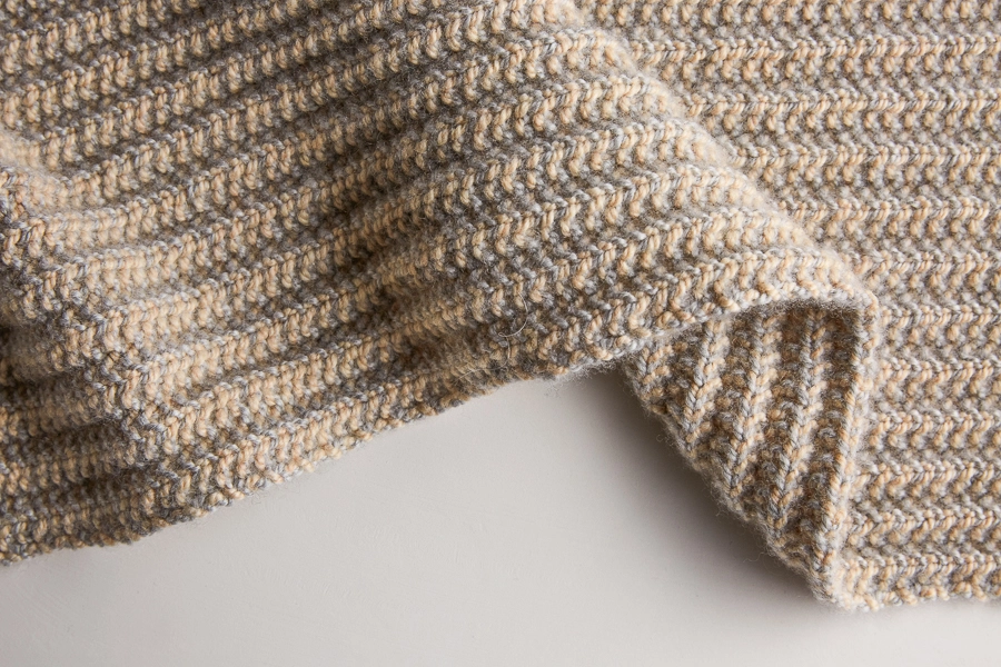 Two-Tone Mistake Rib Scarf | Purl Soho