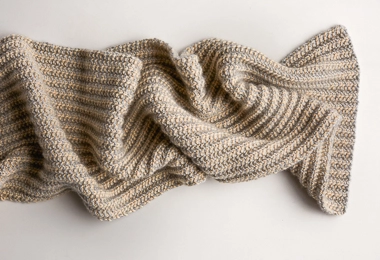 Two-Tone Mistake Rib Scarf