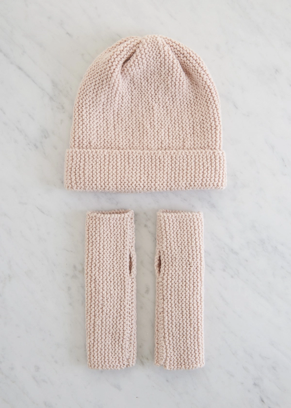 Simple Hand Warmers + Hat in New Colors | Purl Soho