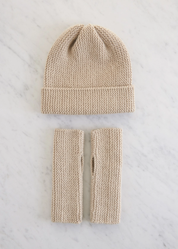 Simple Hand Warmers + Hat in New Colors | Purl Soho