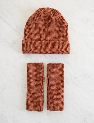 Simple Hand Warmers + Hat in New Colors | Purl Soho