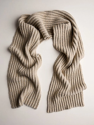 Two-Tone Mistake Rib Scarf | Purl Soho