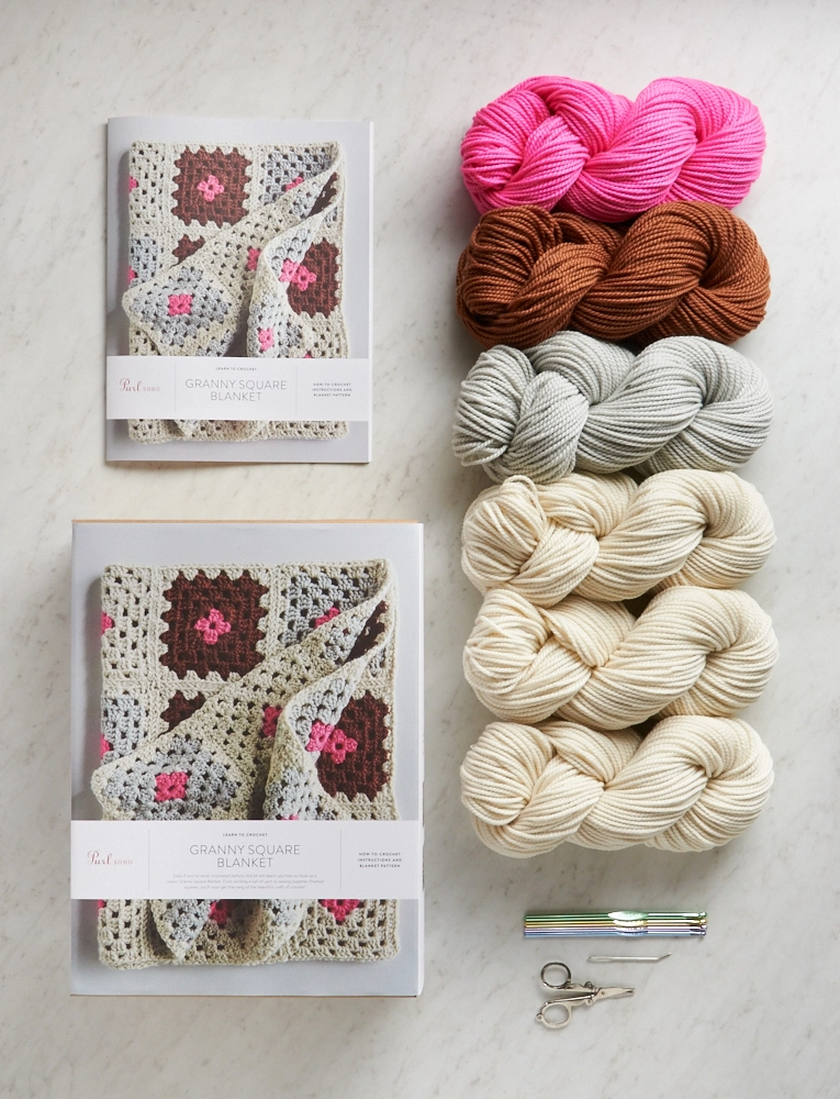 Granny Square Blanket In Cotton Pure - Purl Soho, Beautiful Yarn For Beautiful KnittingPurl Soho