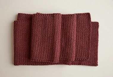 Mini Herringbone Scarf in Understory