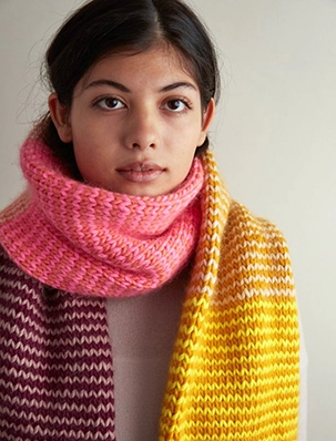 Reversible Stripes Scarf - Purl Soho  Beautiful Yarn For Beautiful Knitting