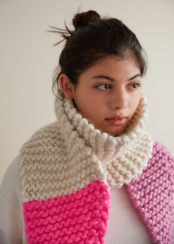 Color Tipped Scarf in Gentle Giant | Purl Soho