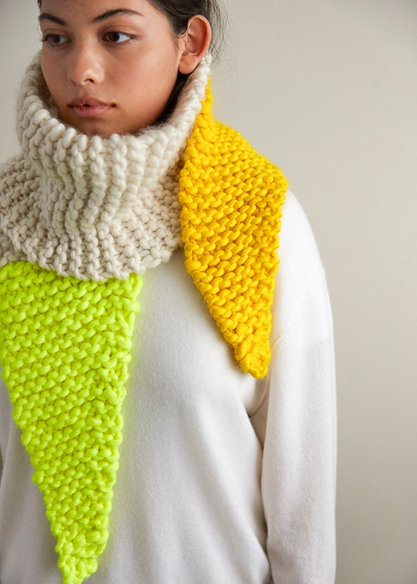 Color Tipped Scarf in Gentle Giant | Purl Soho