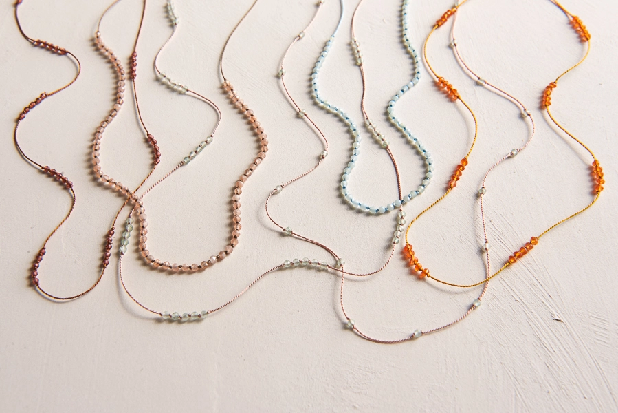 Gemstones + Knots Necklaces | Purl Soho