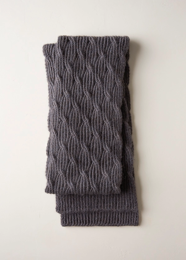 Reversible Rivulet Scarf in Trout Brown | Purl Soho