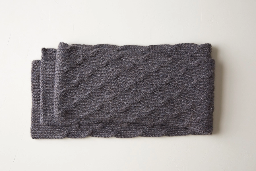 Reversible Rivulet Scarf in Trout Brown | Purl Soho