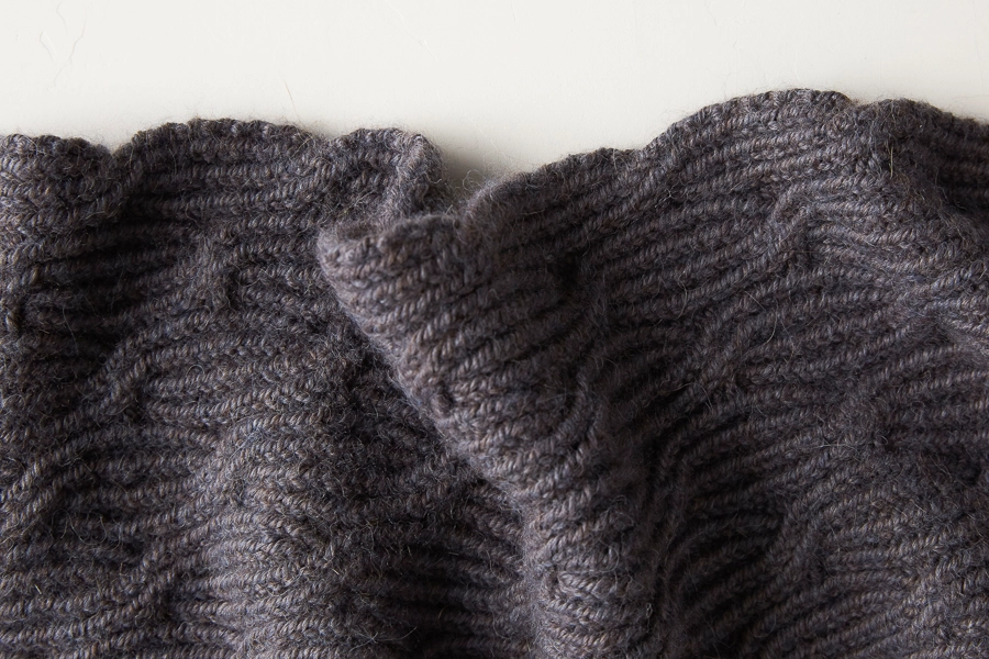 Reversible Rivulet Scarf in Trout Brown | Purl Soho