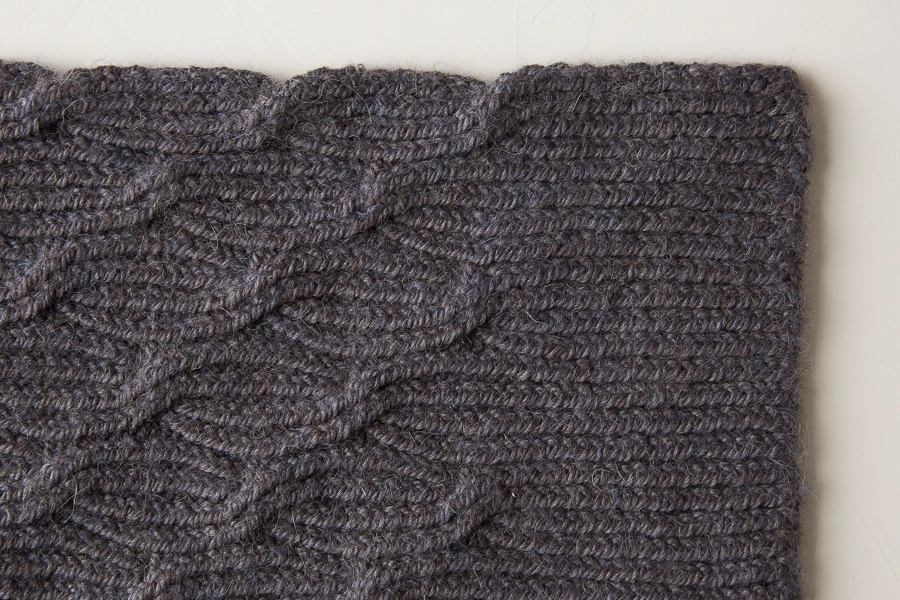 Reversible Rivulet Scarf in Trout Brown | Purl Soho