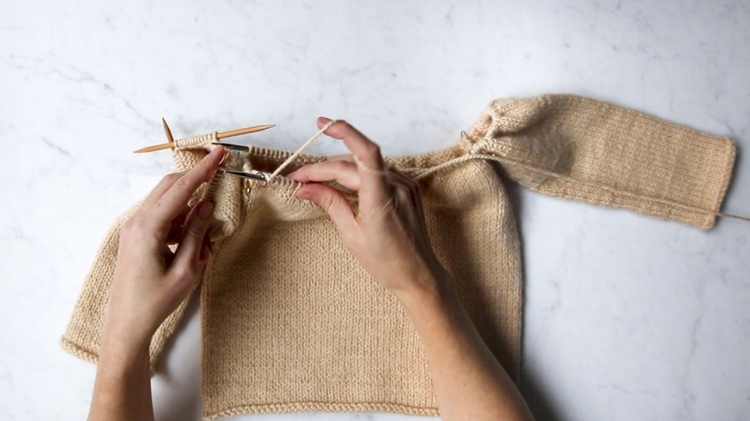 Joining Sleeves to Body | Purl Soho