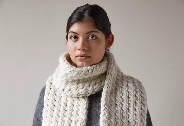 Snow Tracks Scarf