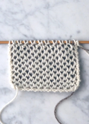 Two-Color Honeycomb Brioche | Purl Soho