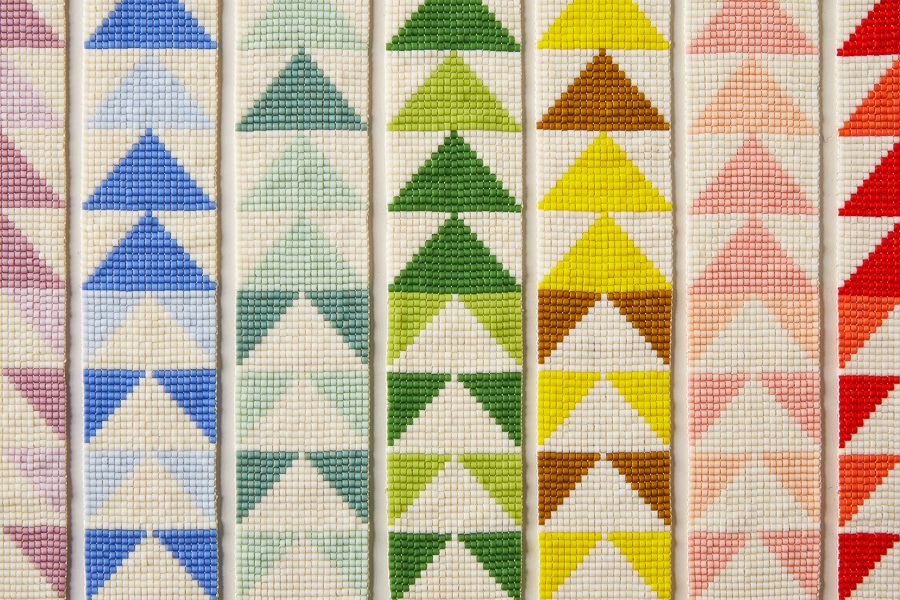 Flying Geese Beaded Cuff | Purl Soho