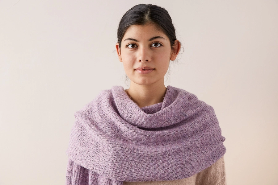 Elementary Wrap In Linen Quill | Purl Soho