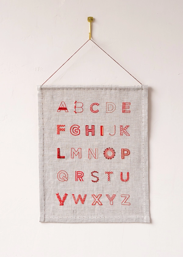 Alphabet Sampler in New Colors | Purl Soho