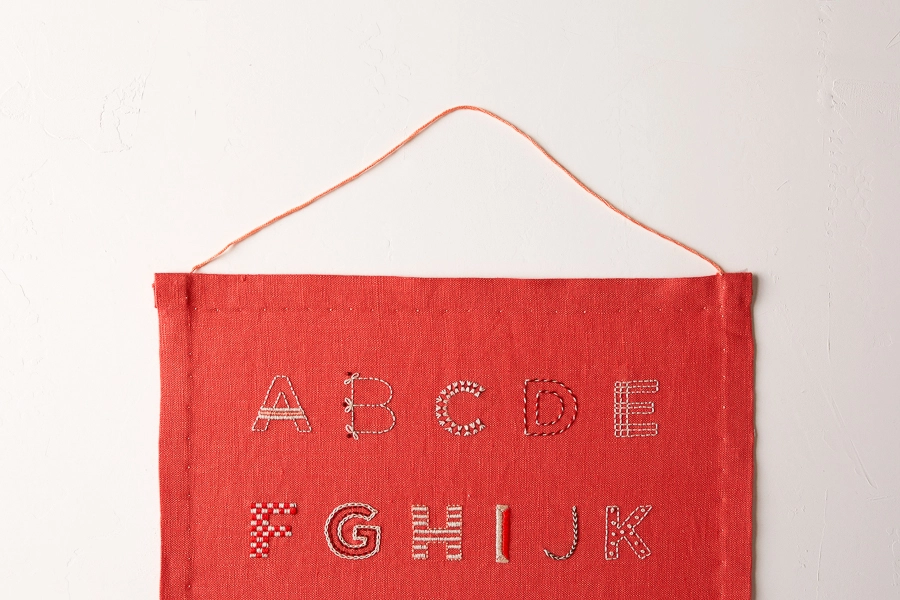 Alphabet Sampler in New Colors | Purl Soho