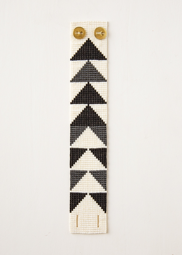Flying Geese Beaded Cuff | Purl Soho