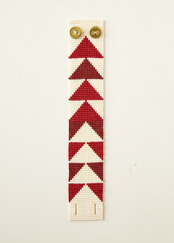 Flying Geese Beaded Cuff | Purl Soho