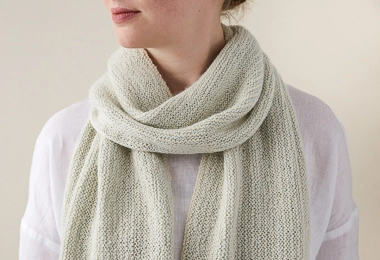 Striped Garter Scarf