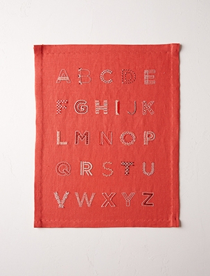 Alphabet Sampler in New Colors | Purl Soho