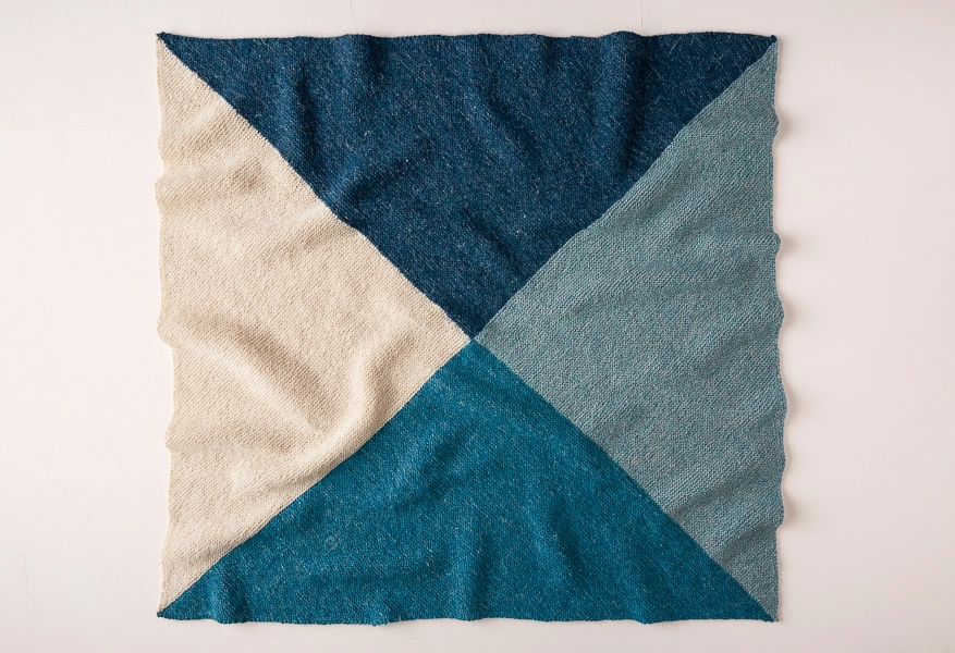 Knit Four Points Baby Blanket in New Colors | Purl Soho