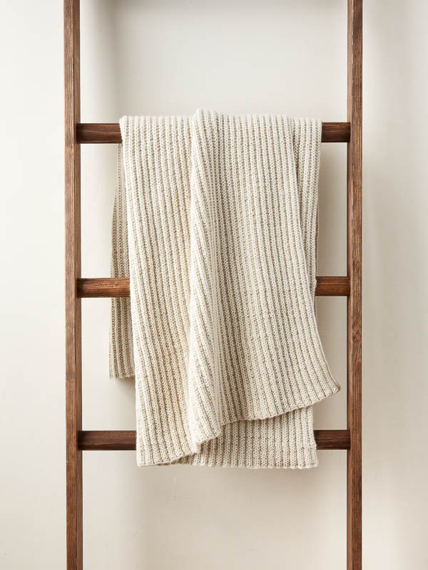 No-Purl Ribbed Blanket | Purl Soho