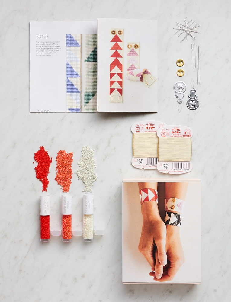 Flying Geese Beaded Cuff | Purl Soho
