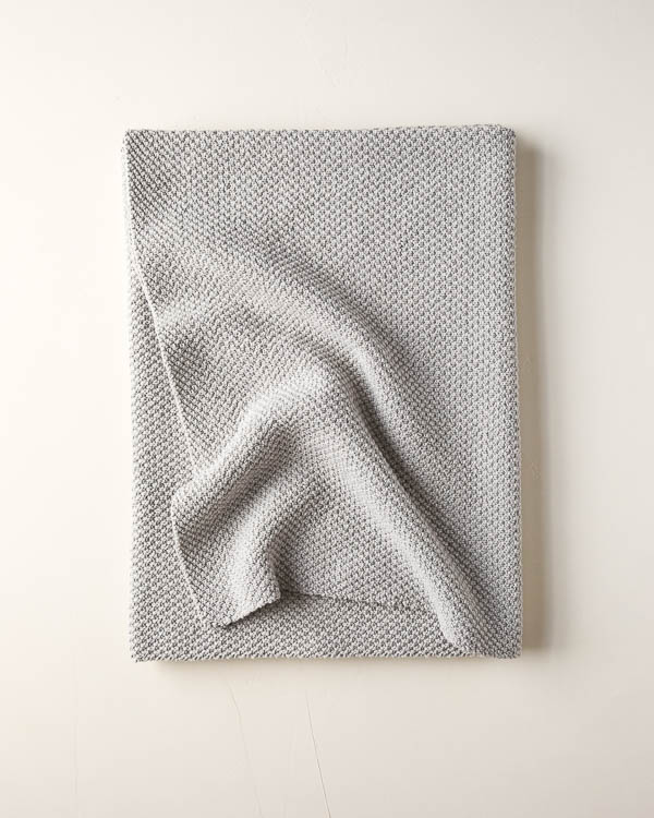 Double Seed Stitch Blanket in Cotton Pure | Purl Soho