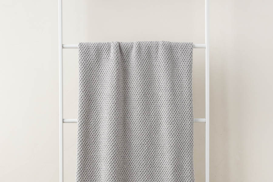 Double Seed Stitch Blanket in Cotton Pure | Purl Soho