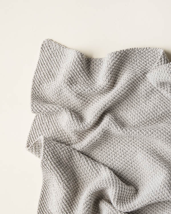 Double Seed Stitch Blanket in Cotton Pure | Purl Soho